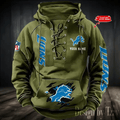 SPTS9HLUH107-Detroit Lions Men's Hooded Lace-up Hoodie