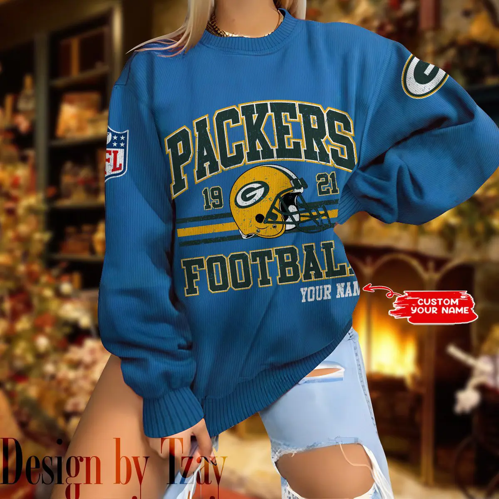 Green Bay Packers Personalized Fashion Design New Woolen Sweater BGSWT292