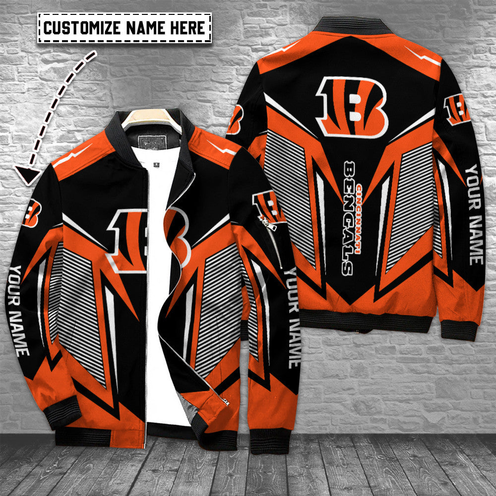 Cincinnati Bengals Personalized Bomber Jacket BG727