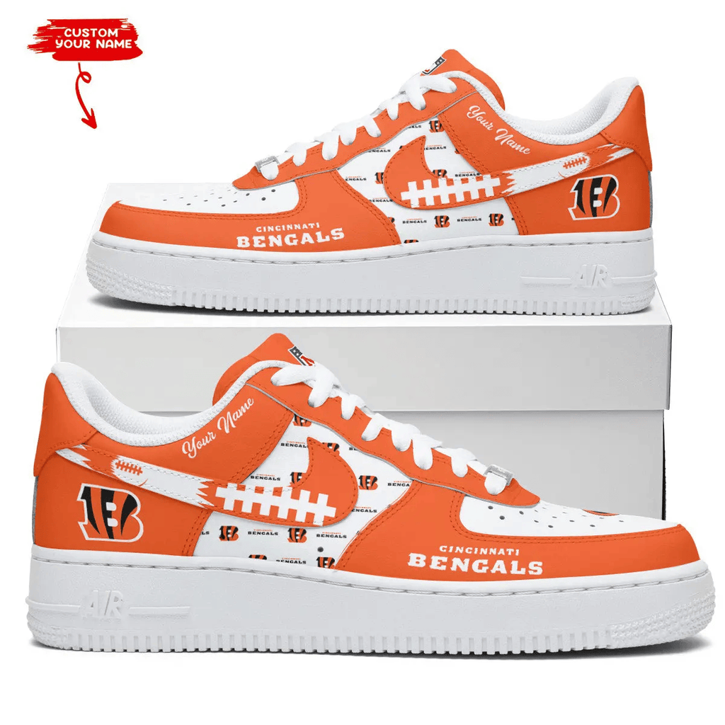 Cincinnati Bengals Personalized AF1 Shoes 1408 BGAF1S568