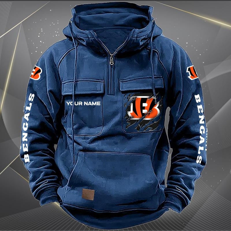 Cincinnati Bengals Vintage Men Hoodie AZVMHD038