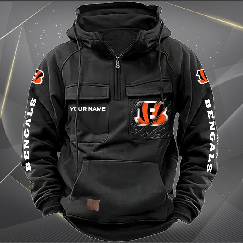 Cincinnati Bengals Vintage Men Hoodie AZVMHD038