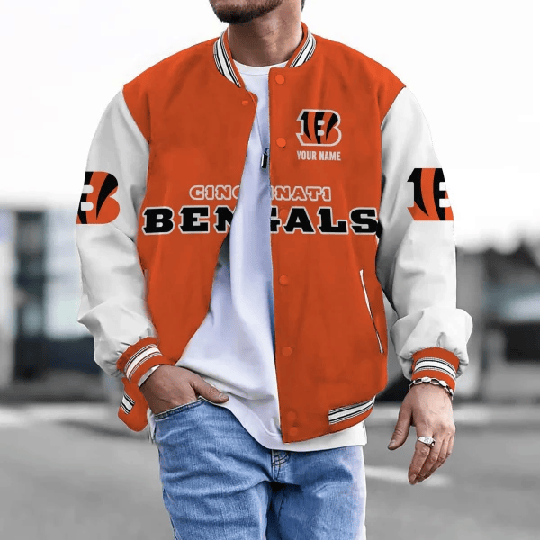Cincinnati Bengals Personalized New Baseball Jacket Gifts For Fan SPTBBJACKET007