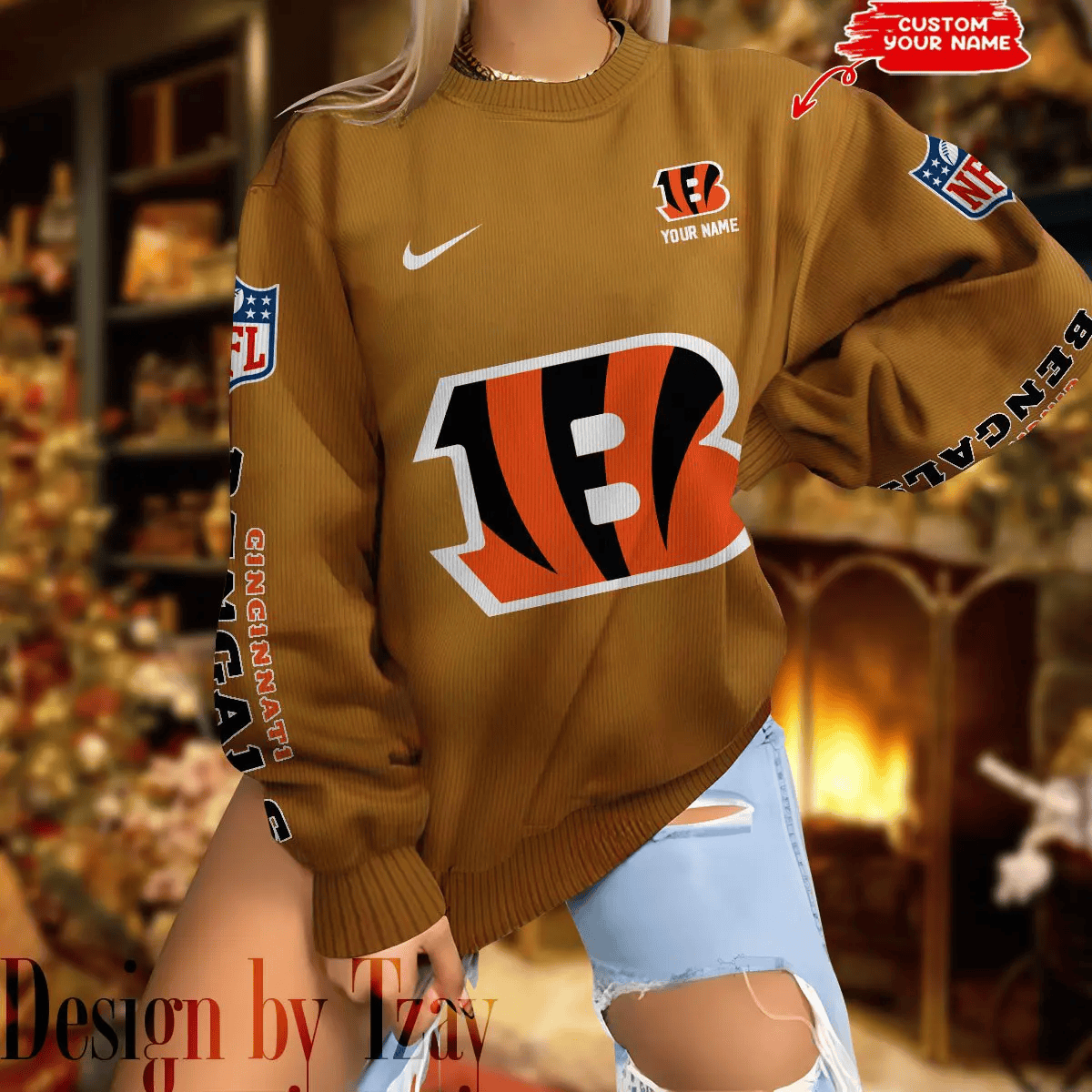 Cincinnati Bengals New Woolen Sweater BGSWT191