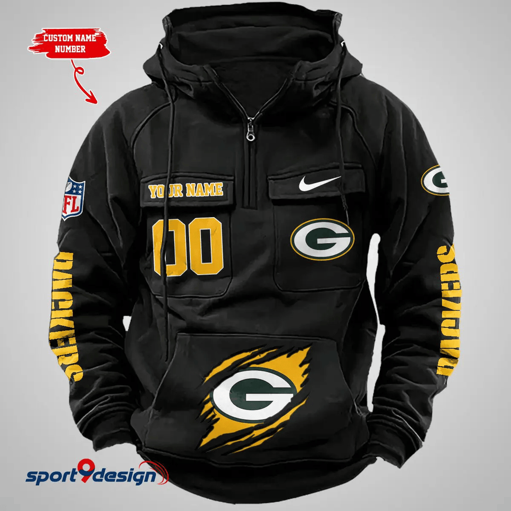 Green Bay Packers Vintage Men Hoodie AZVMHD158