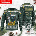 NFL Green Bay Packers Personalized Christmas All-Over Print Thicken Sweater HFV024