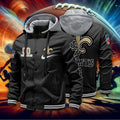New Orleans Saints Baseball Jacket With Detachable Hood AZBJDH040
