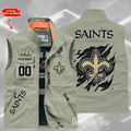 New Orleans Saints Sleeveless Jacket Multicolor S9SLJK088