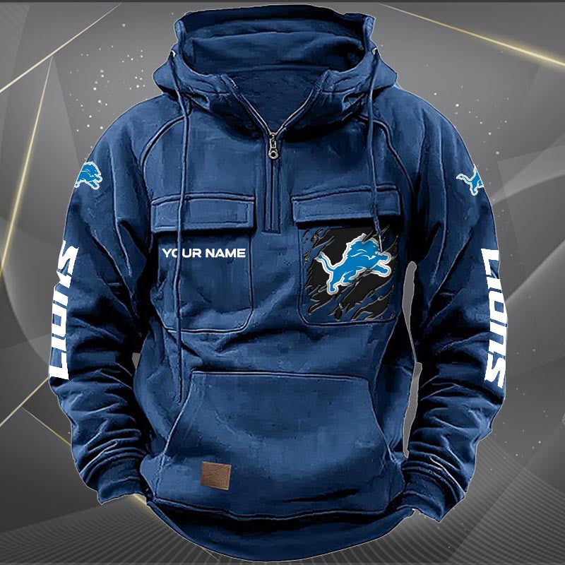 Detroit Lions Vintage Men Hoodie KDAMB43655