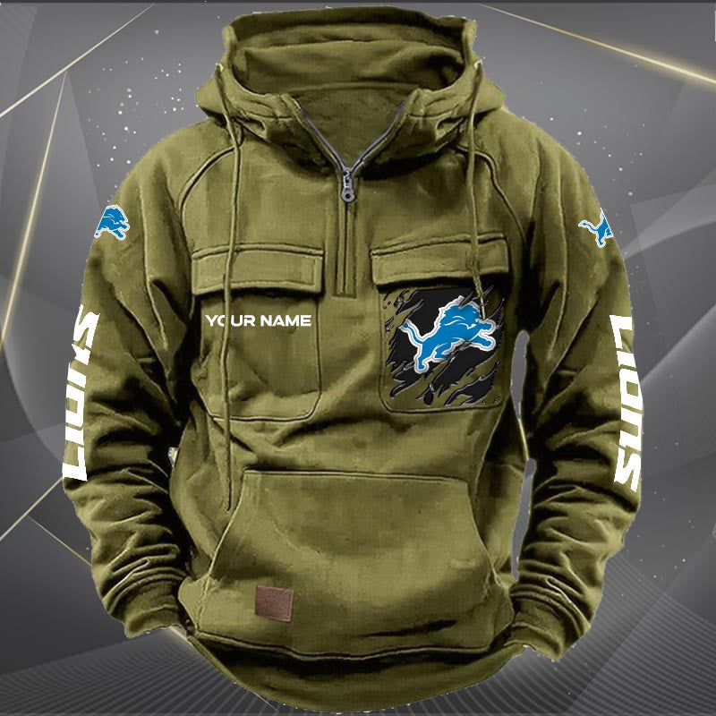 Detroit Lions Vintage Men Hoodie KDAMB43655