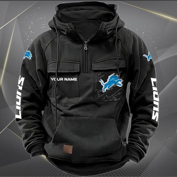 Detroit Lions Vintage Men Hoodie KDAMB43655