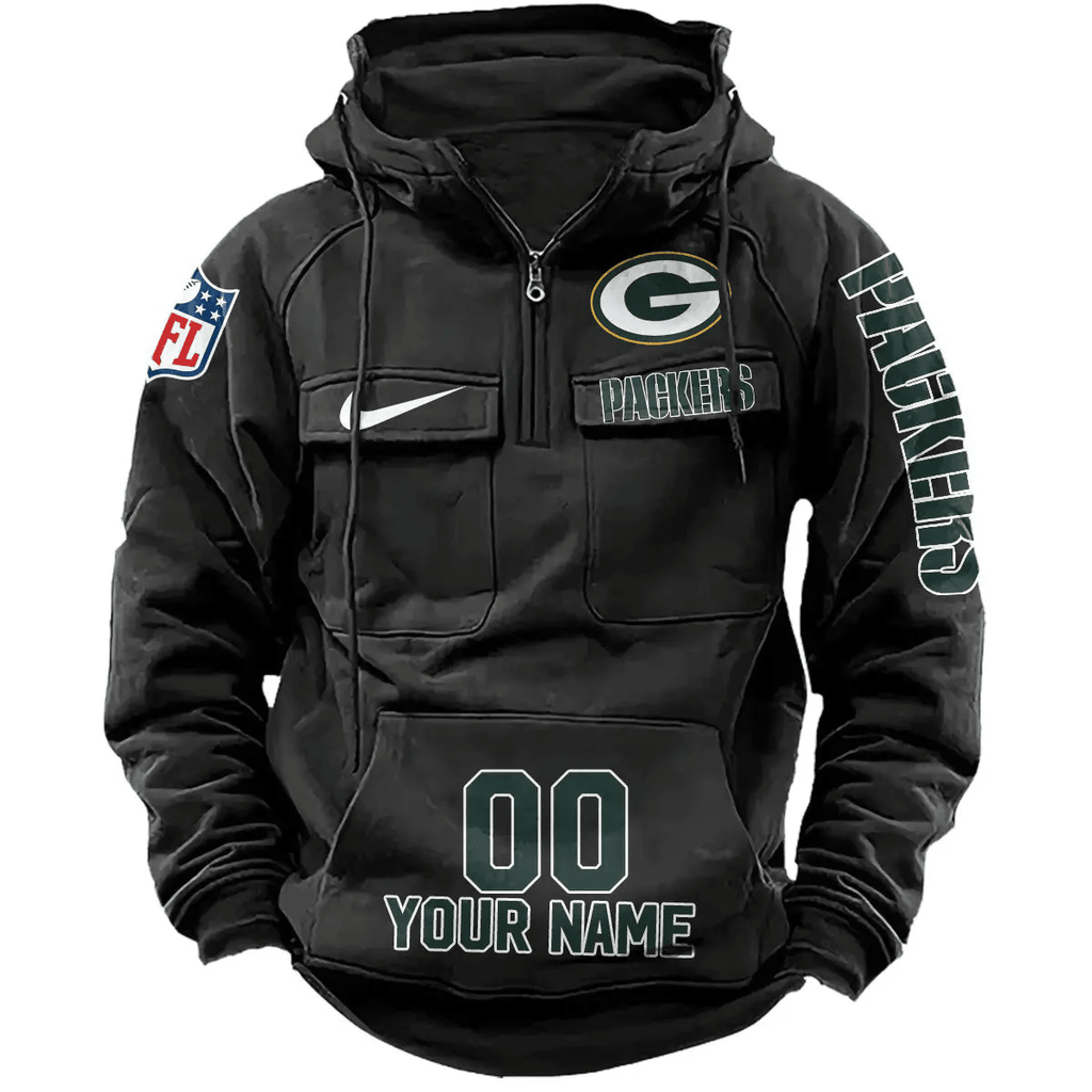 Green Bay Packers Vintage Men Hoodie AZVMHD073