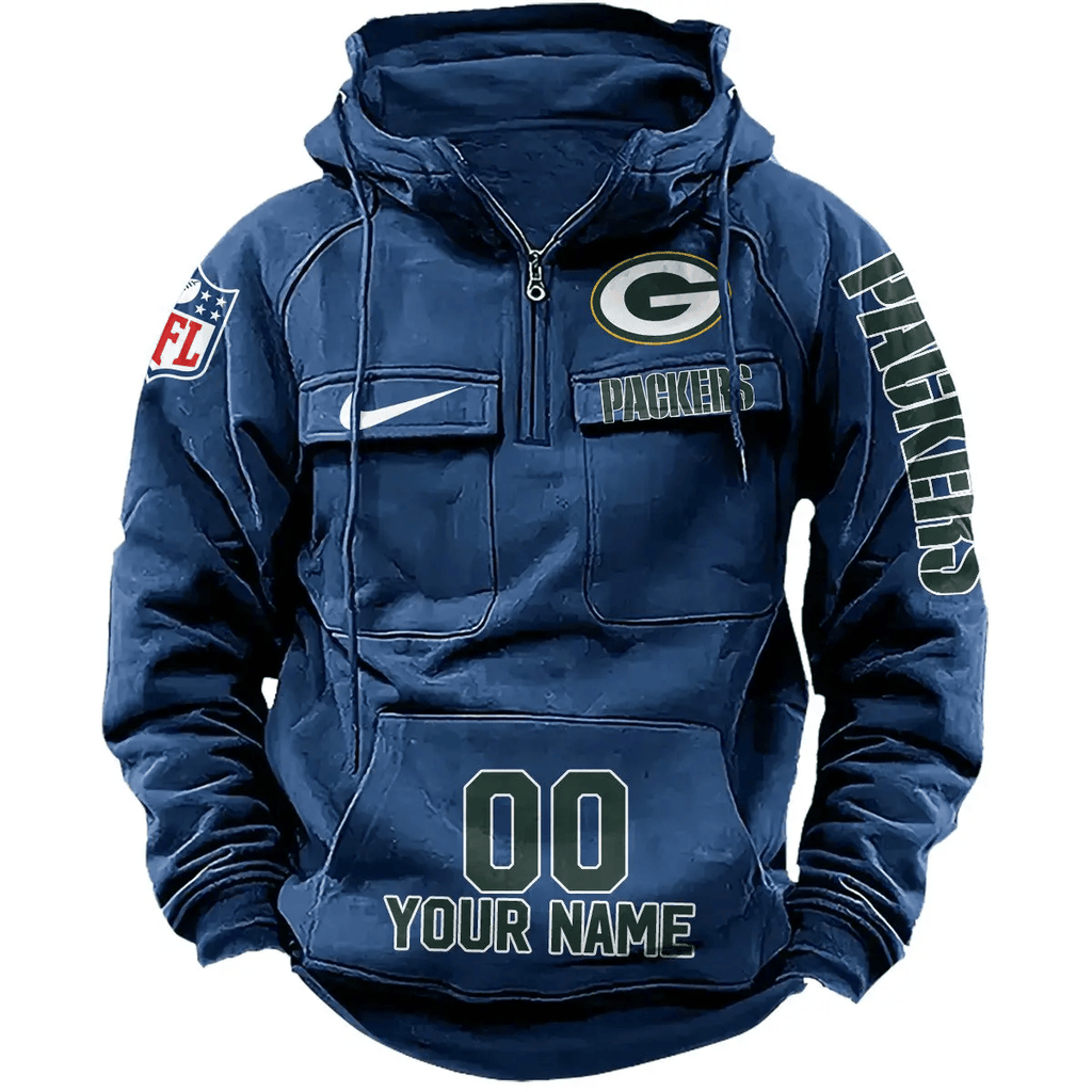 Green Bay Packers Vintage Men Hoodie AZVMHD073