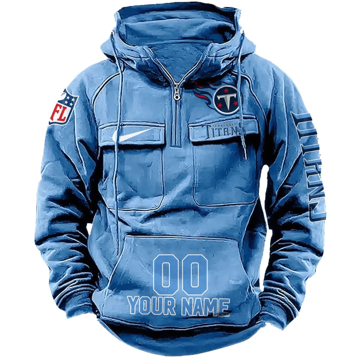 Tennessee Titans Vintage Men Hoodie AZVMHD202