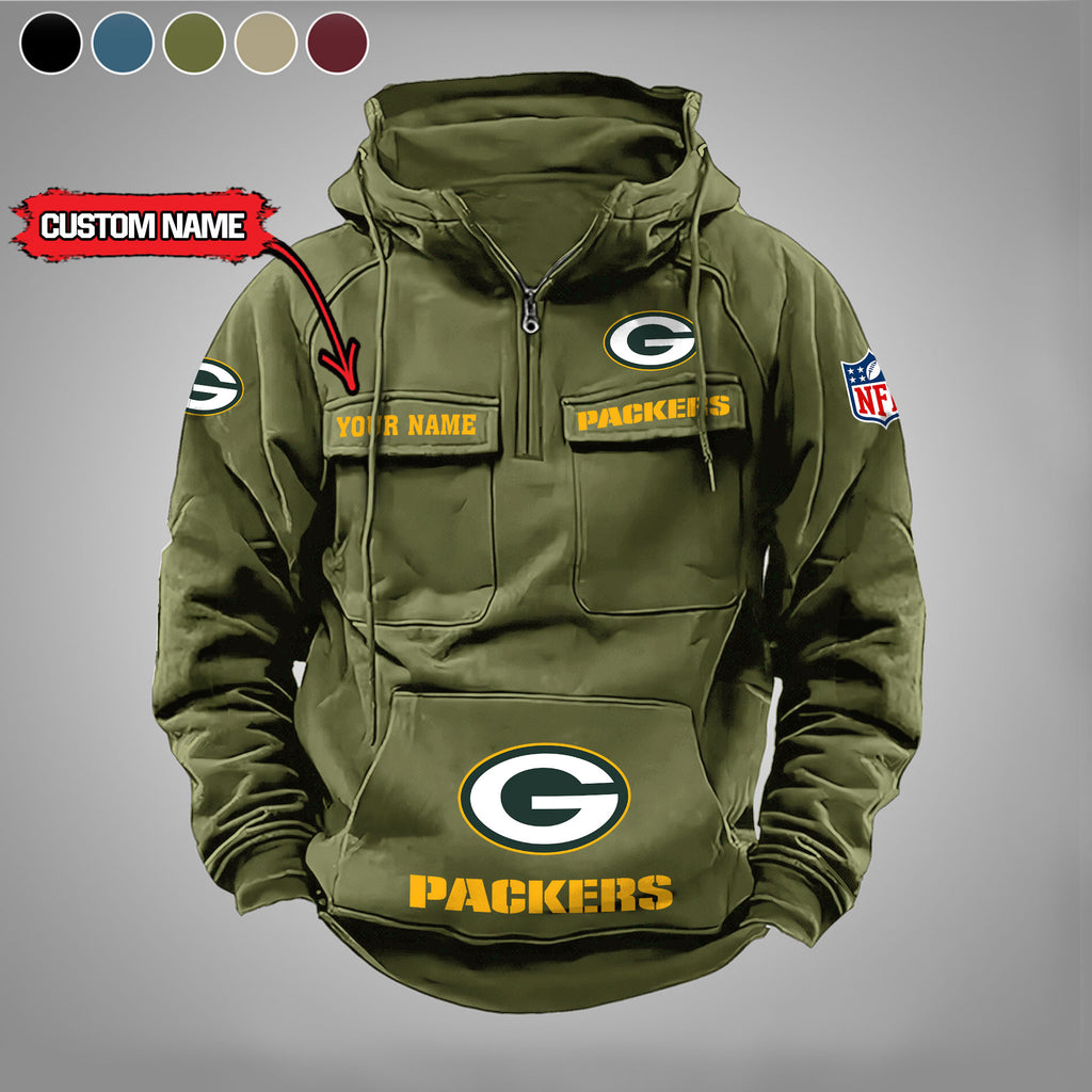 Green Bay Packers Vintage Men Hoodie AZVMHD021