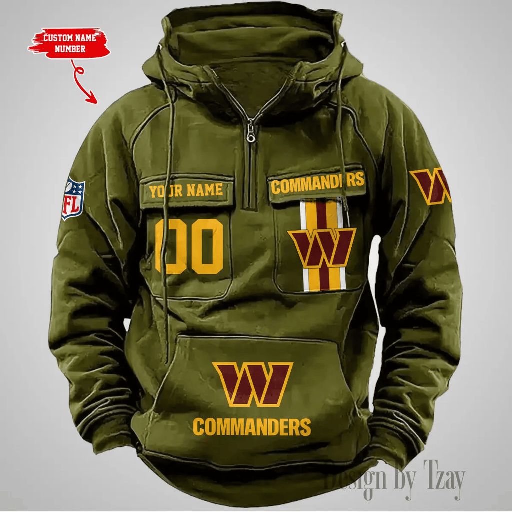 Washington Commanders Vintage Men Hoodie DV2 AZVMHD443