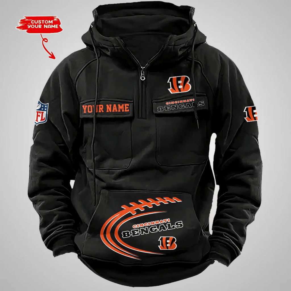 Cincinnati Bengals Vintage Men Hoodie AZVMHD116