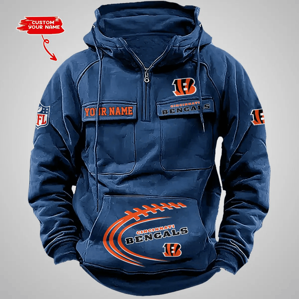 Cincinnati Bengals Vintage Men Hoodie AZVMHD116
