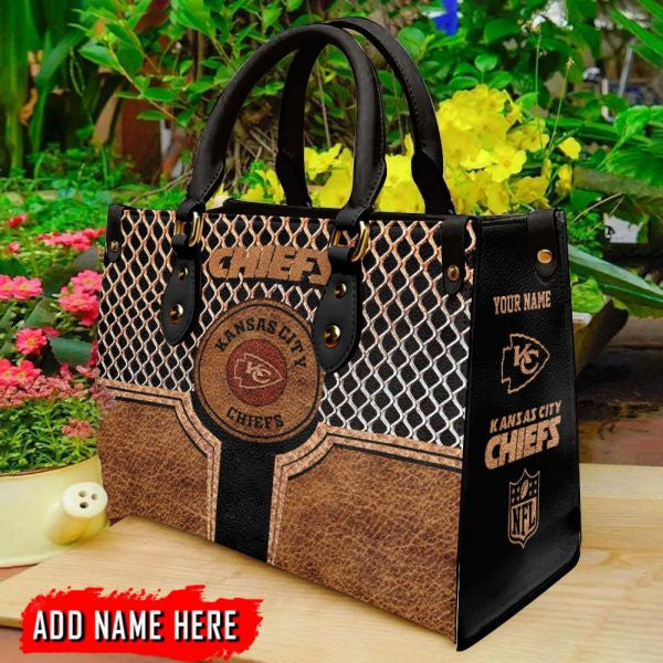 Kansas City Chiefs Personalized Leather Hand Bag BBLTHB852