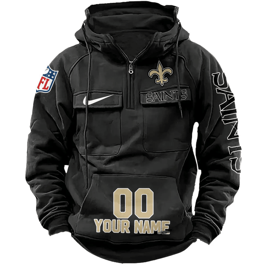 New Orleans Saints Vintage Men Hoodie AZVMHD084