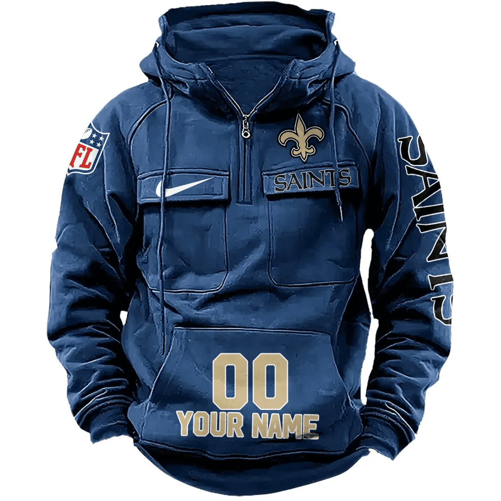 New Orleans Saints Vintage Men Hoodie AZVMHD084