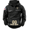 New Orleans Saints Vintage Men Hoodie AZVMHD084