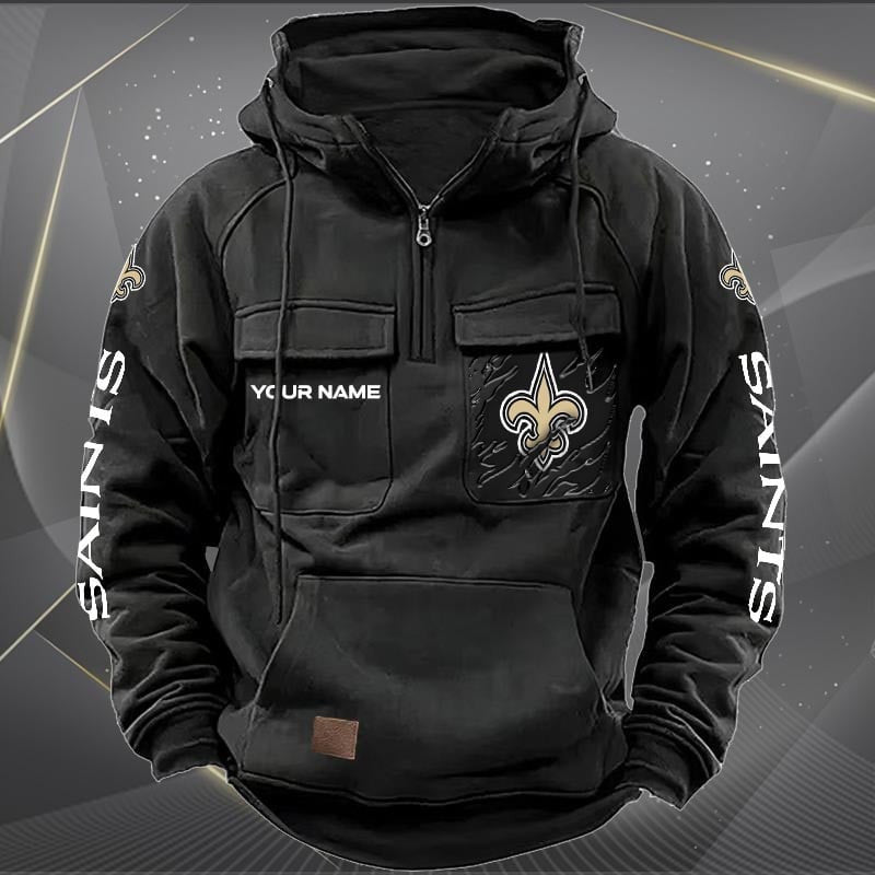 New Orleans Saints Vintage Men Hoodie AZVMHD054