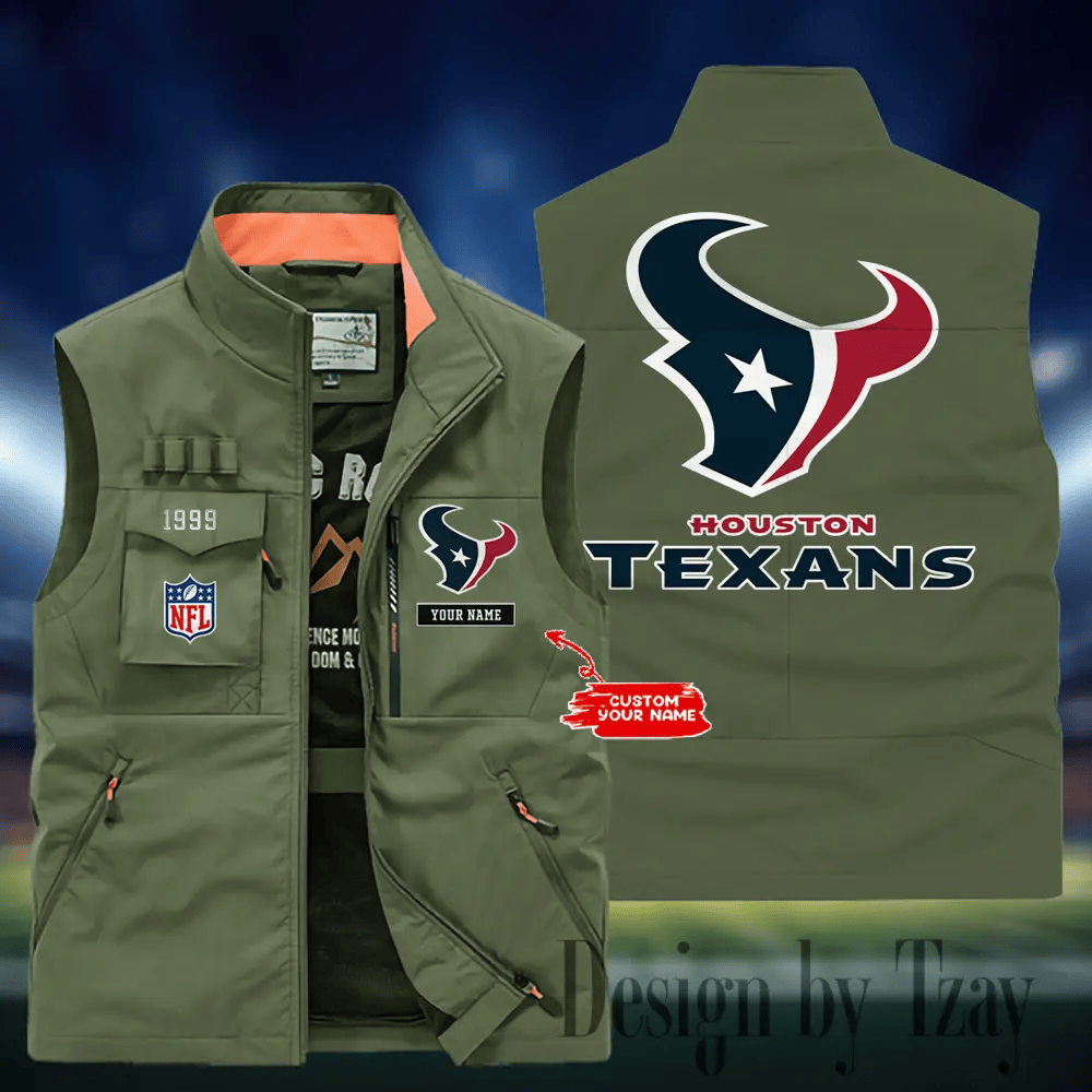 Houston Texans Sleeveless Jacket Multicolor S9SLJK110