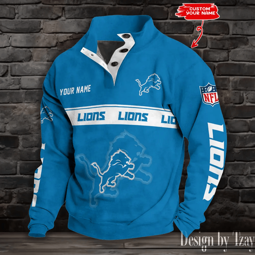 Detroit Lions Sports Print Sweatshirt S9DBSCH741