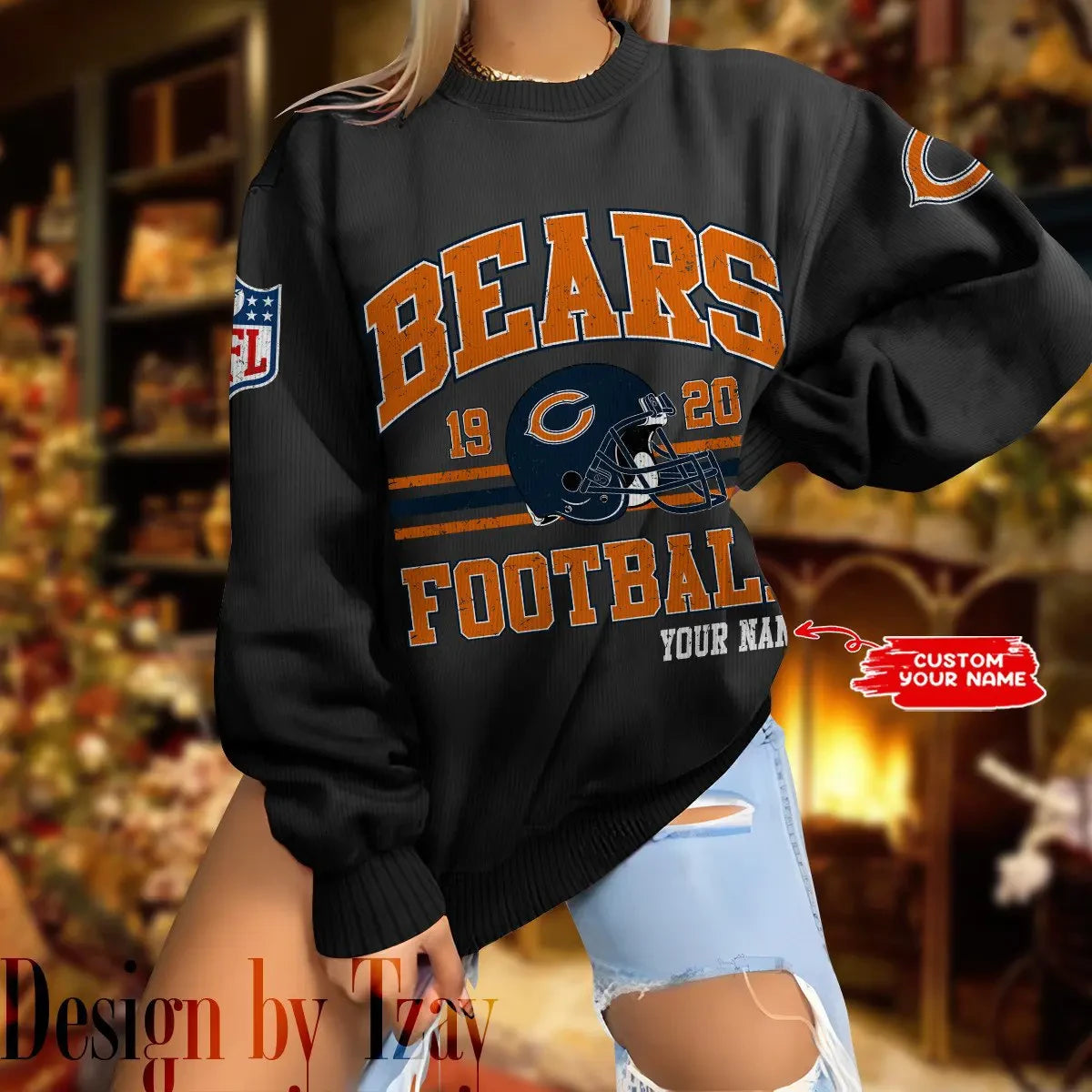 Chicago Bears Personalized Fashion Design New Woolen Sweater  BGSWT306