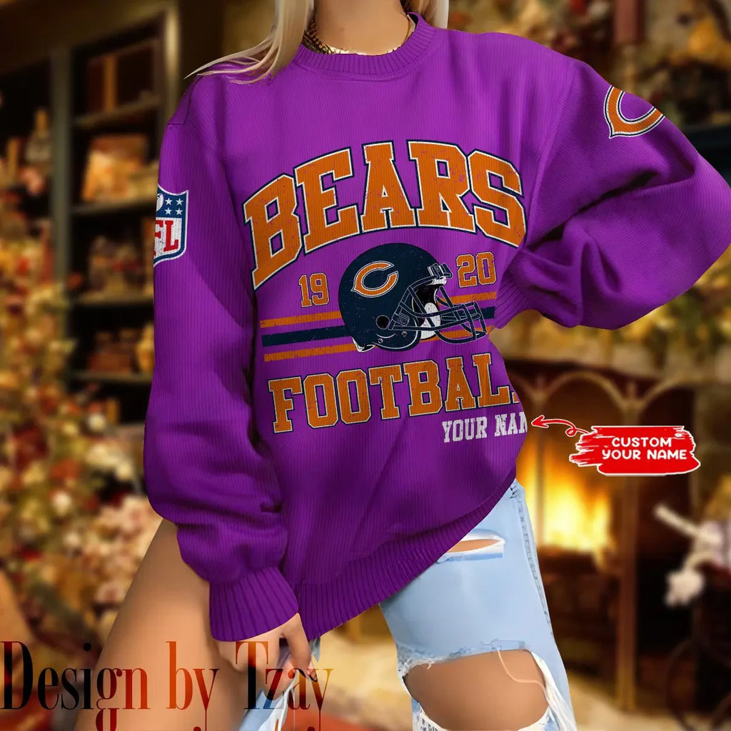 Chicago Bears Personalized Fashion Design New Woolen Sweater  BGSWT306