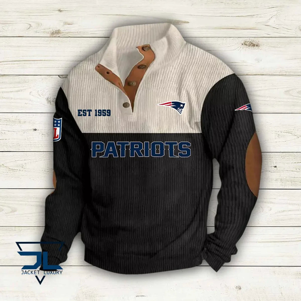 New England Patriots Premium Personalized Game-Day Pullover S9DBSCH118