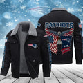 New England Patriots VITCJ093 Men’s Thickened Corduroy Jacket