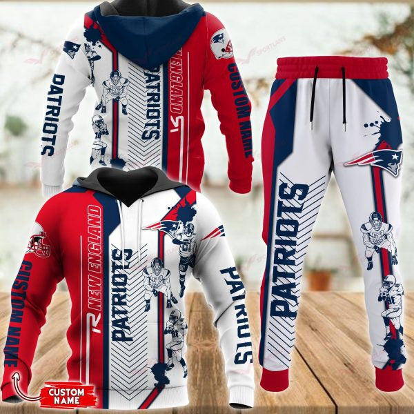 New England Patriots Personalized Hoodie and Joggers BB622