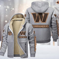 Washington Commanders DMTZ0869 Premium Sherpa-Lined Winter Hoodie – Personalized Edition