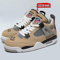 New Orleans Saints Personalized AJ4 Sneaker BG334
