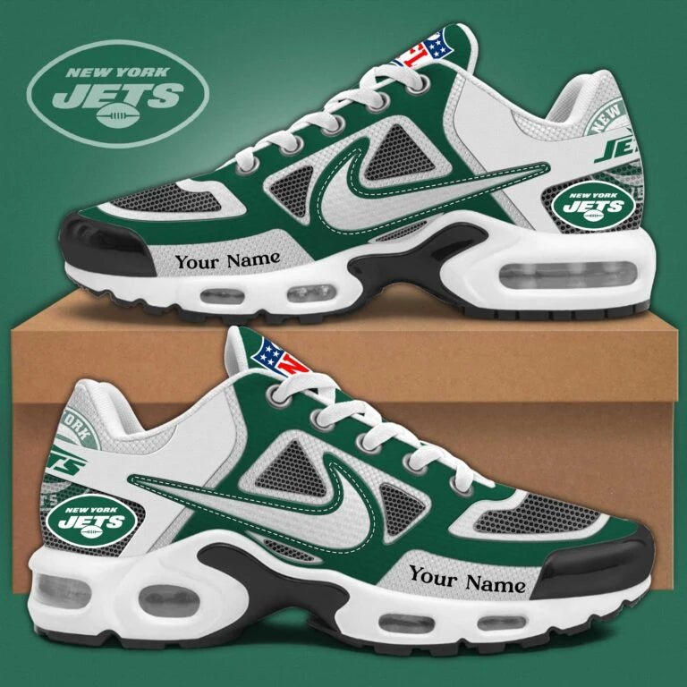 New York Jets Sosh Custom Name Air Cushion Sport Shoes SPTTNSHOES025