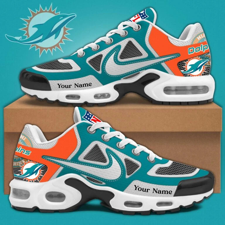 Miami Dolphins Sosh Custom Name Air Cushion Sport Shoes SPTTNSHOES020