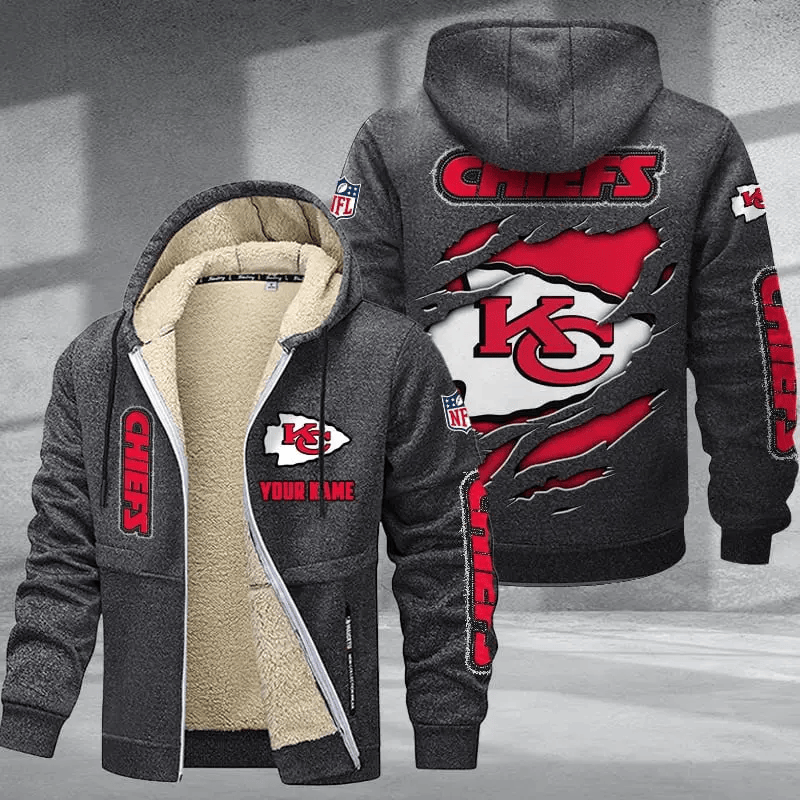 Kansas City Chiefs DMTZ0369 Premium Thick Zip-Up Hoodie