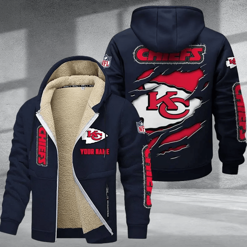 Kansas City Chiefs DMTZ0369 Premium Thick Zip-Up Hoodie