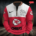S9MPZNS176-Kansas City Chiefs Premium Personalized Game-Day Quarter-Zip