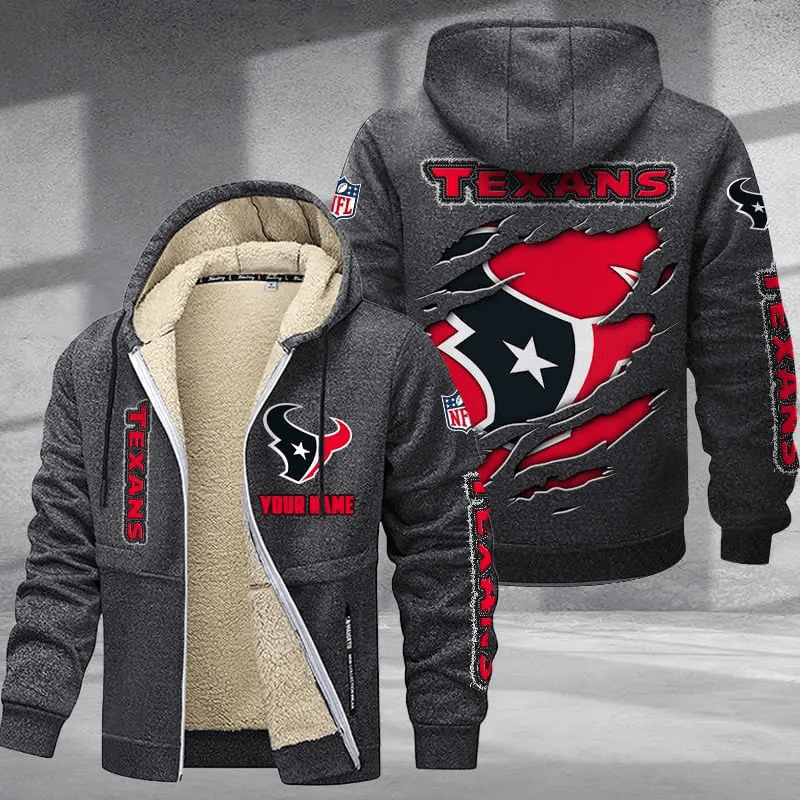 Houston Texans DMTZ0366 Premium Thick Zip-Up Hoodie