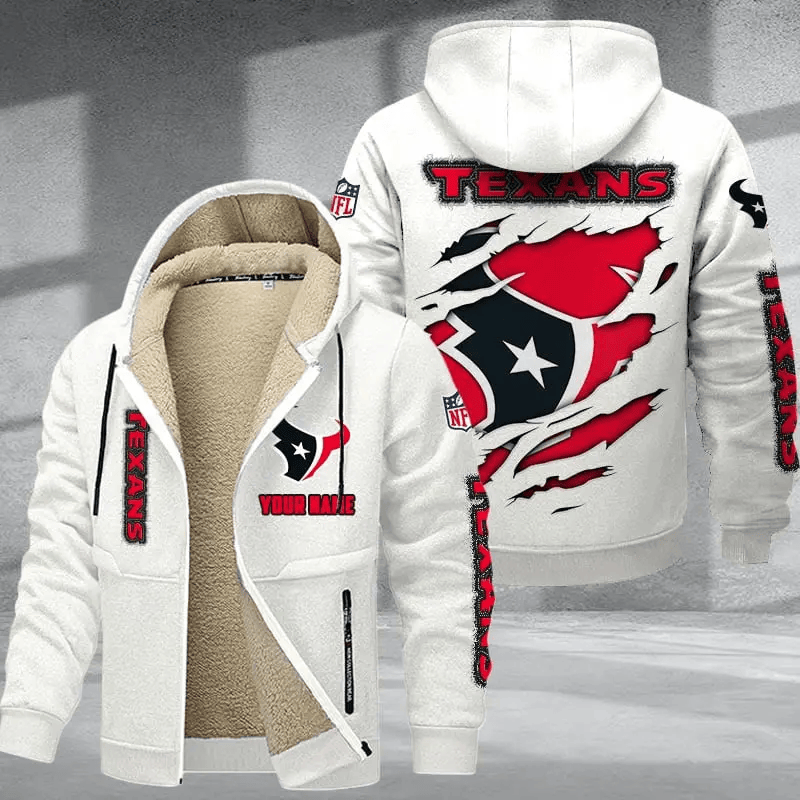Houston Texans DMTZ0366 Premium Thick Zip-Up Hoodie