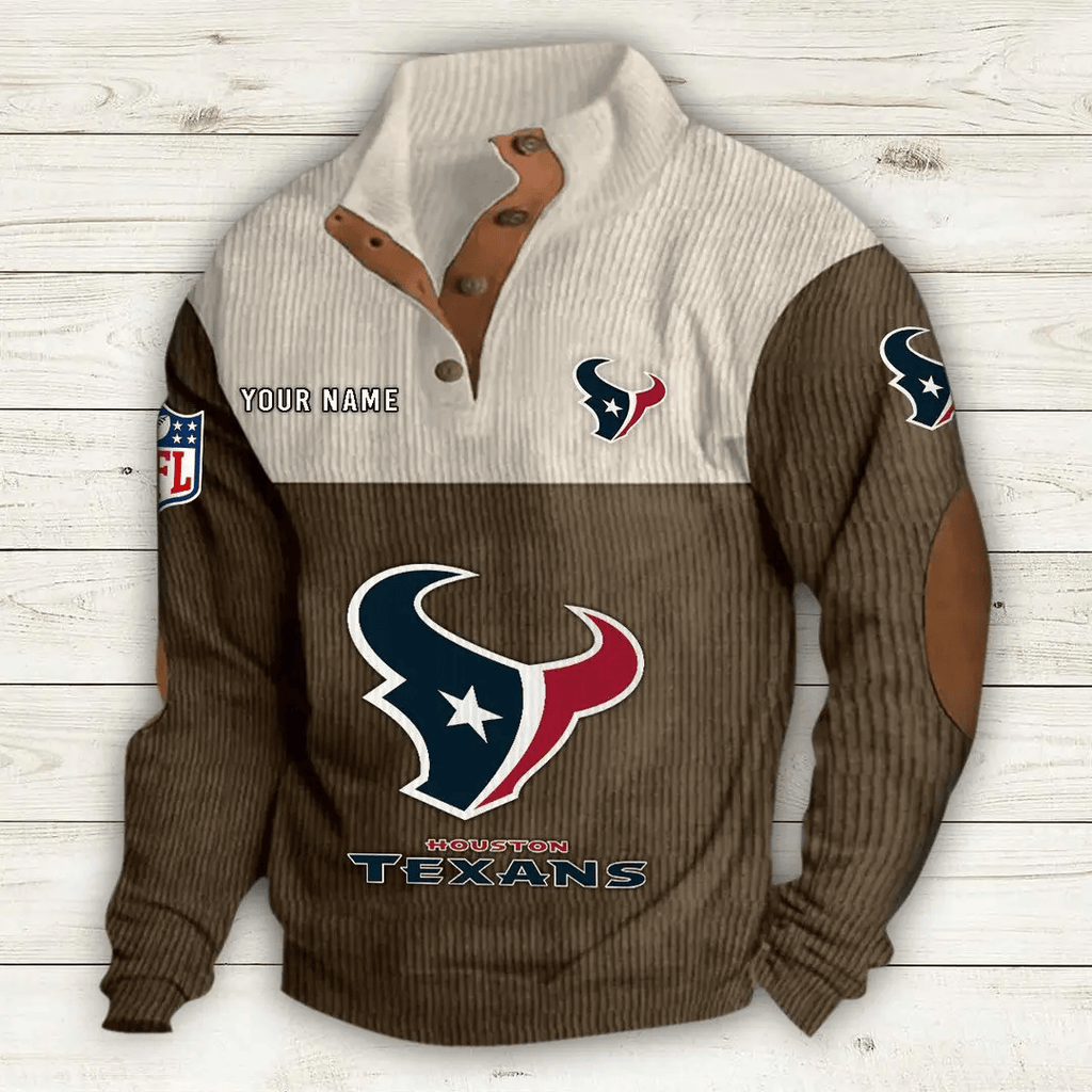 Houston Texans Double Stand Collar Sport Hoodie S9DBSCH1008