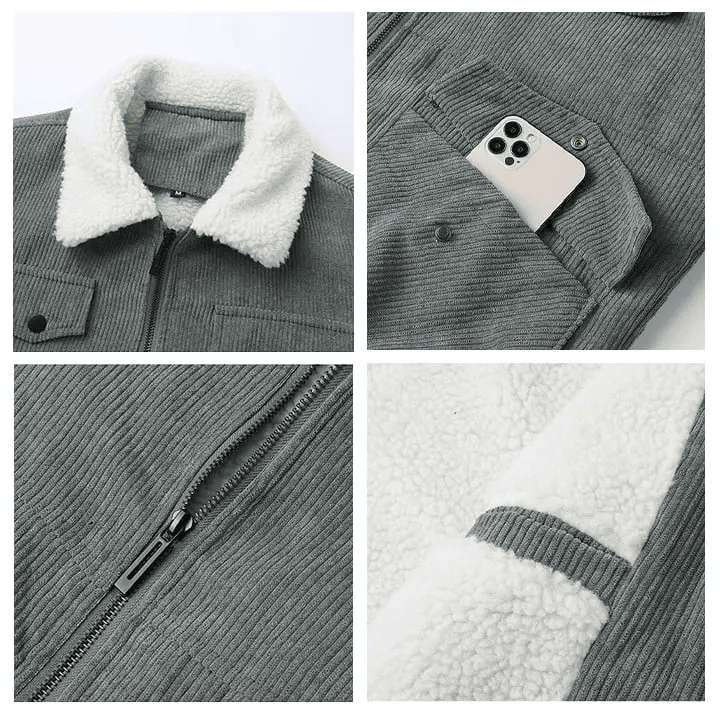 Minnesota Vikings VITCJ092 Men’s Thickened Corduroy Jacket