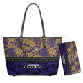 Baltimore Ravens Hawaii Flower Pattern Limited Edition Tote Bag and Wallet NLA020009