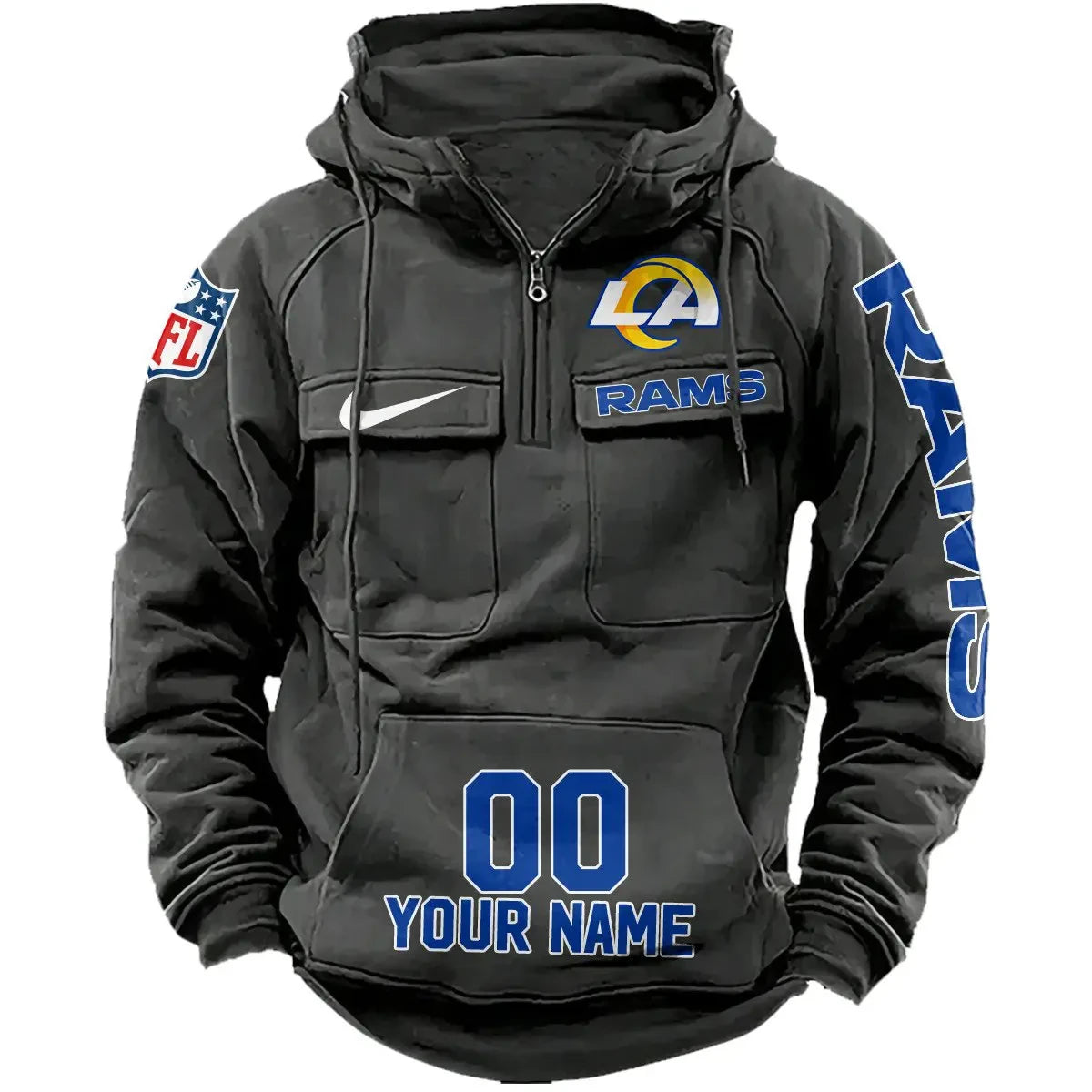 Los Angeles Rams Vintage Men Hoodie AZVMHD080