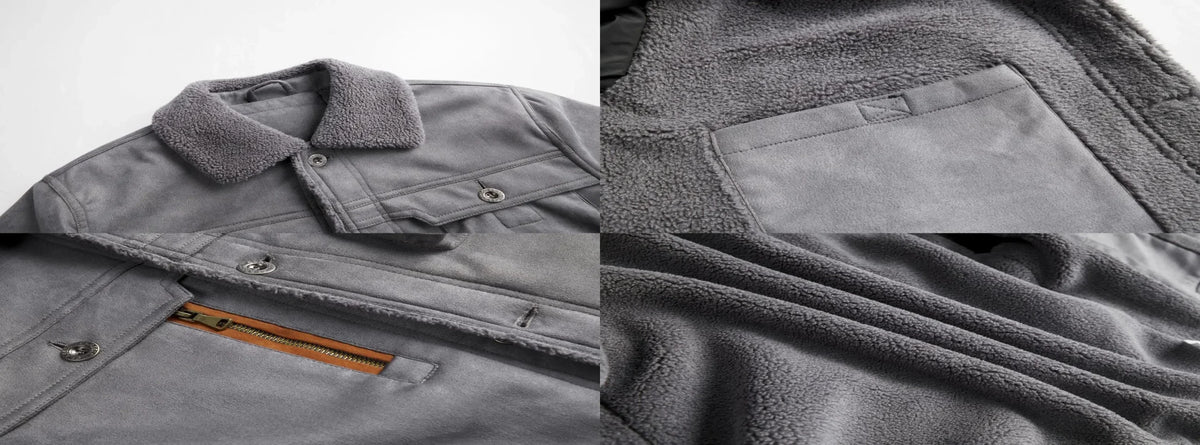 Los Angeles Rams PURHLA019 Fur Collar Winter Casual Jacket