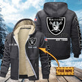 Premium Sherpa-Lined Winter Hoodie – Personalized Edition Las Vegas Raiders VITZC095