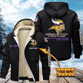 Premium Sherpa-Lined Winter Hoodie – Personalized Edition Minnesota Vikings VITZC090